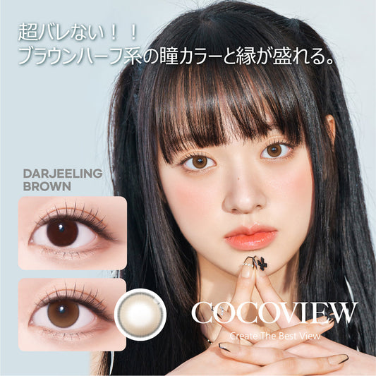 Cocoview 1day  DARJEELING BROWN【1箱10枚入り】